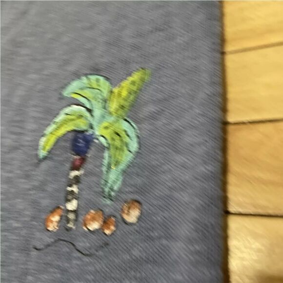 STICKCHICS Crop Knit Sweater Women One Size Made USA Hand Painted Palm Tree Isle - Picture 16 of 16